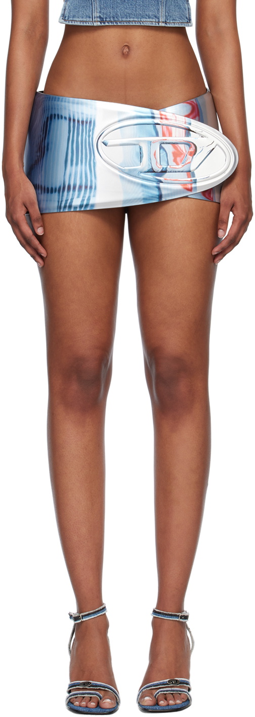 diesel brown b berny belt miniskirt