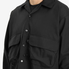 DAIWA Men's Tech Sports Open Collar Shirt in Black