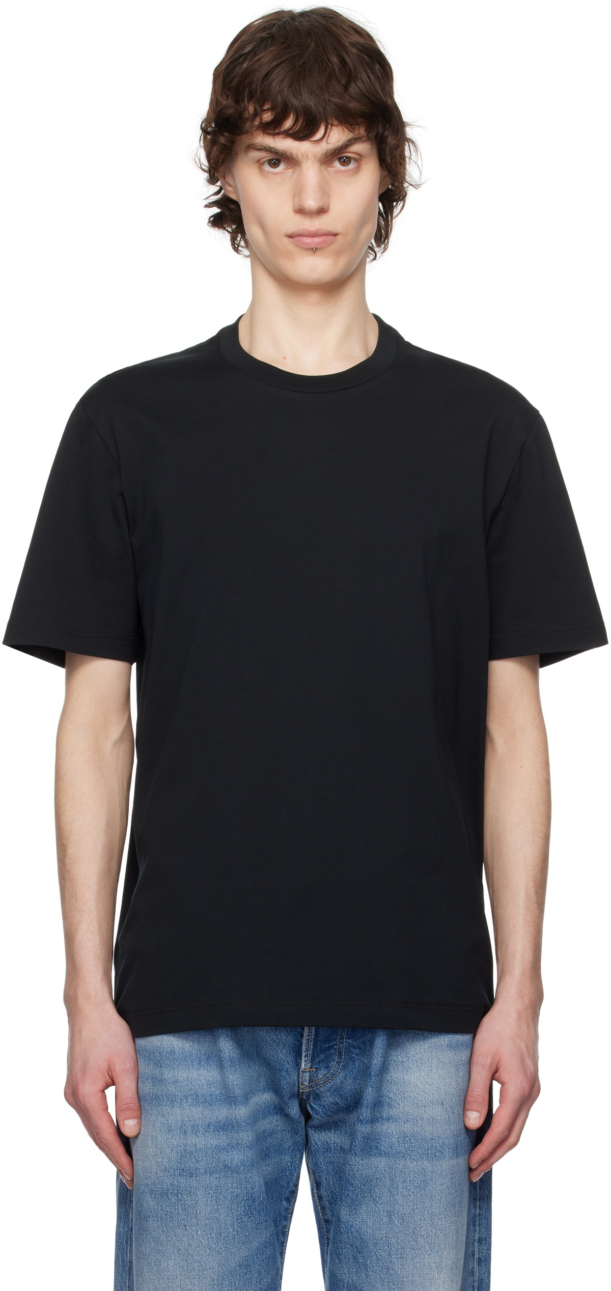 Brioni Black Crewneck T-shirt