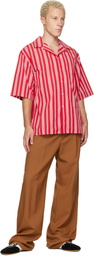 Marni Red Striped Shirt