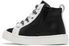 Moschino Baby Black Teddy High Sneakers