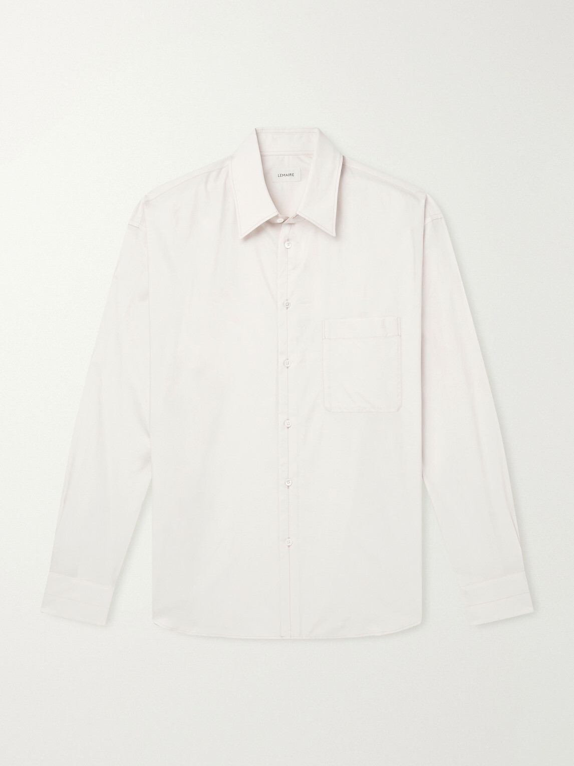 LEMAIRE - Cotton and Silk-Blend Shirt - Neutrals