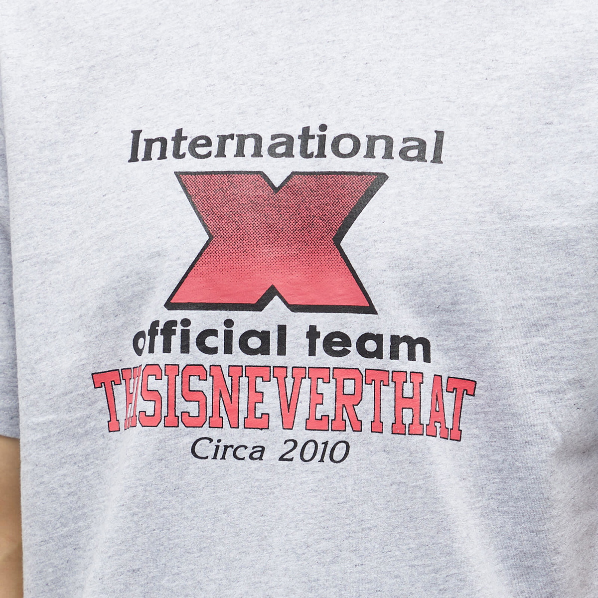 thisisneverthat Men's X-INTL.Tee in Heather Grey thisisneverthat