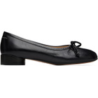 MM6 Maison Margiela Black Anatomic Numeric Ballerina Flats