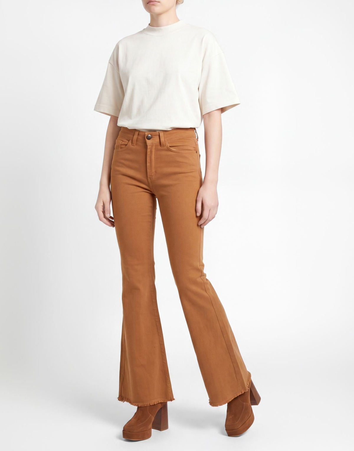 Jijil Womens Pants Camel