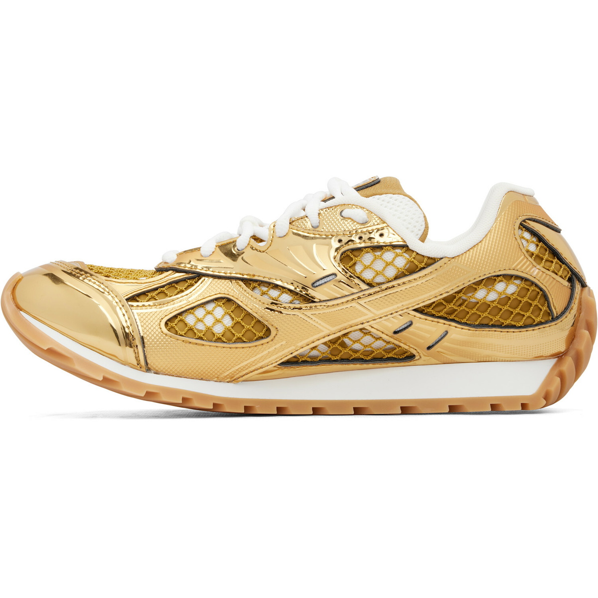 Bottega Veneta Gold Orbit Sneakers