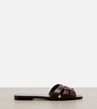 Saint Laurent Tribute leather sandals