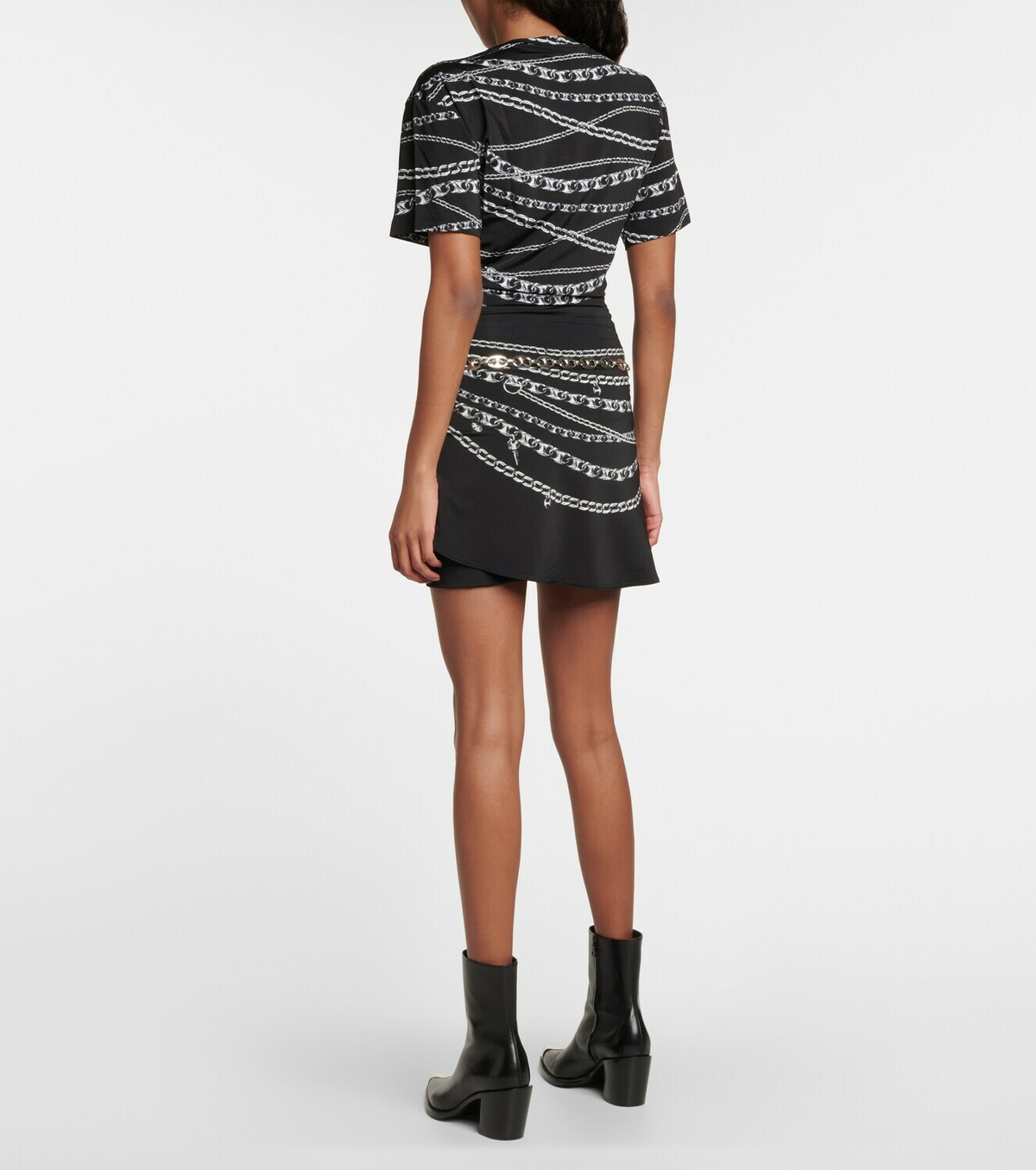 Paco Rabanne - Printed jersey crop top Paco Rabanne