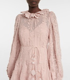 Zimmermann - Floral cotton and silk midi dress