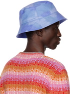 Marni Blue Quilted Brim Bucket Hat