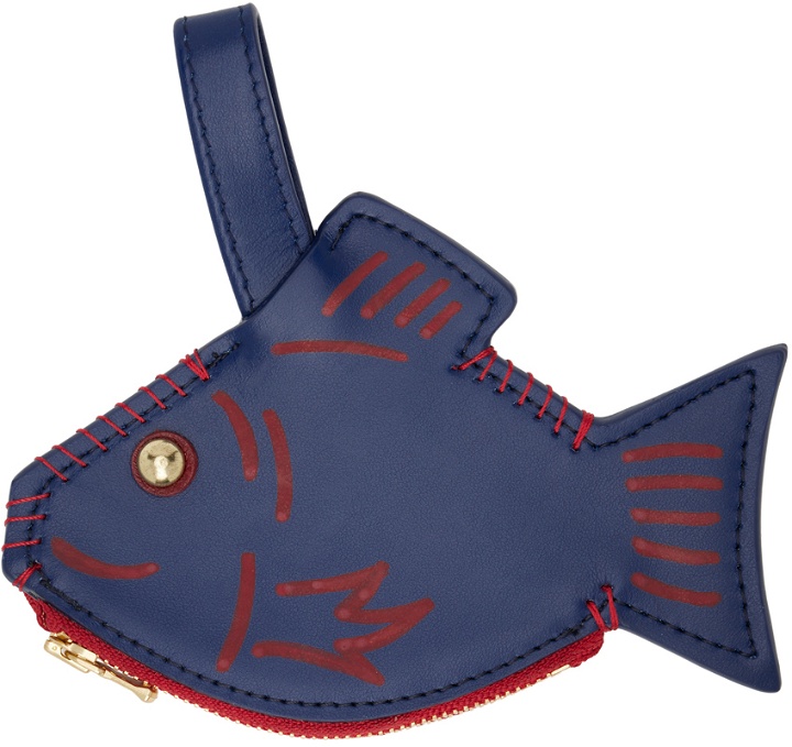 Photo: Bode Navy Fish Coin Pouch