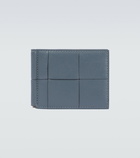 Bottega Veneta - Bill Clip Intreccio leather wallet