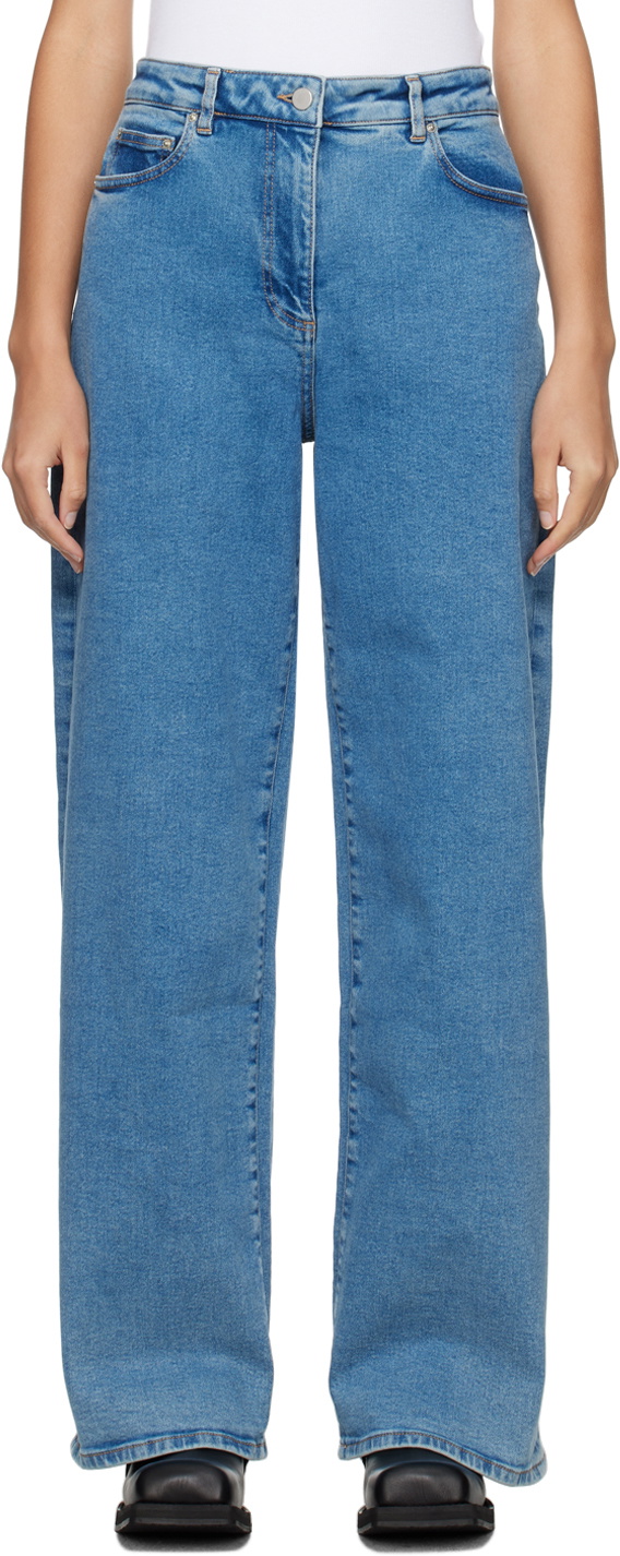 REMAIN Birger Christensen Blue Cocoon Jeans