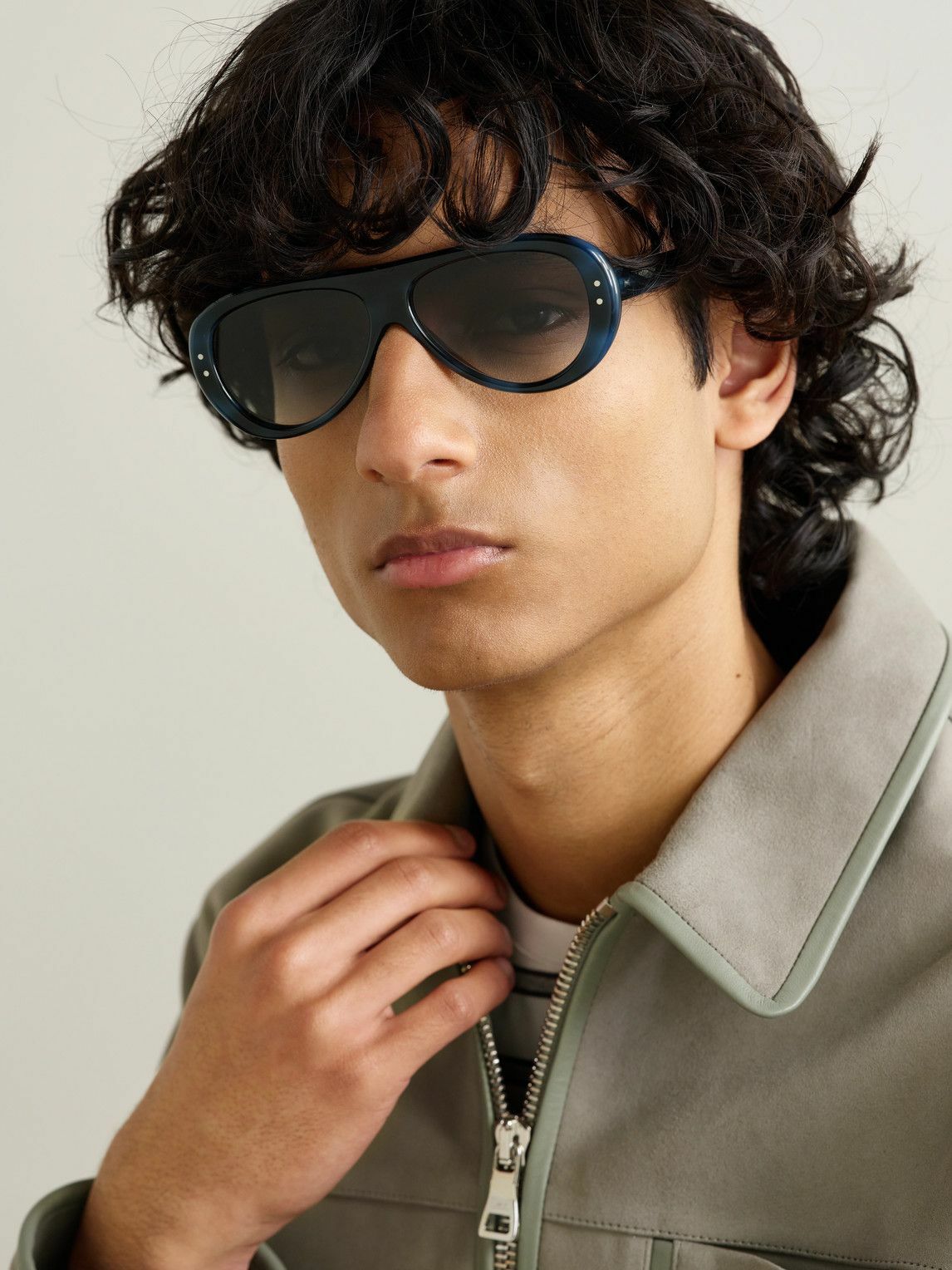 Mr P. - Cubitts Ischia Aviator-Style Acetate Sunglasses