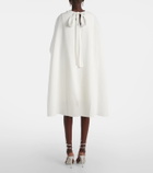 Roksanda Bridal Kaiya caped crêpe minidress