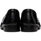 Dries Van Noten Black Leather Loafers