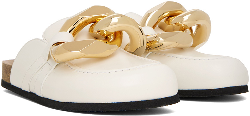 JW Anderson Off-White Chain Loafers