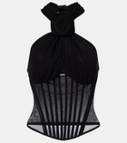 Magda Butrym Floral-appliqué corset