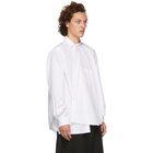 Comme des Garcons Homme Plus White Asymmetrical Shirt