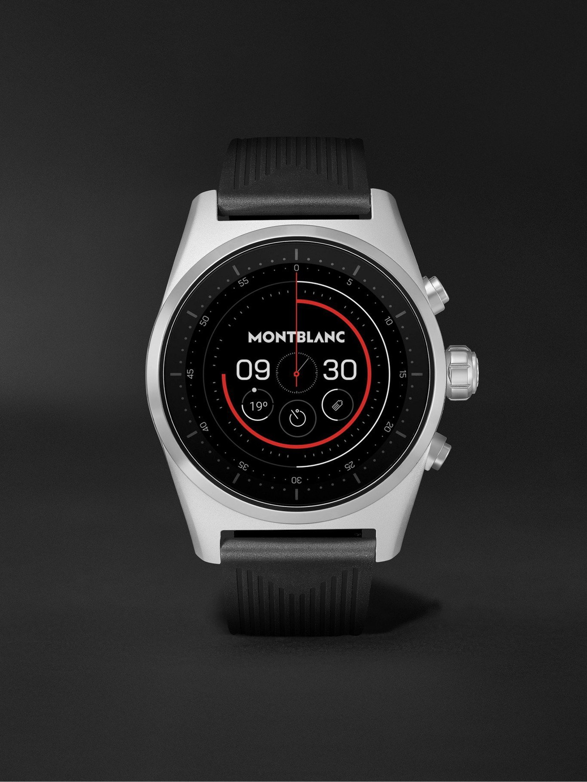 MONTBLANC - Summit Lite 43mm Aluminium and Nylon Smart Watch, Ref. No. 128410