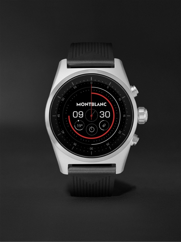 Photo: MONTBLANC - Summit Lite 43mm Aluminium and Nylon Smart Watch, Ref. No. 128410
