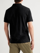 Rag & Bone - Logo-Appliquéd Pima Cotton-Jersey Polo Shirt - Black