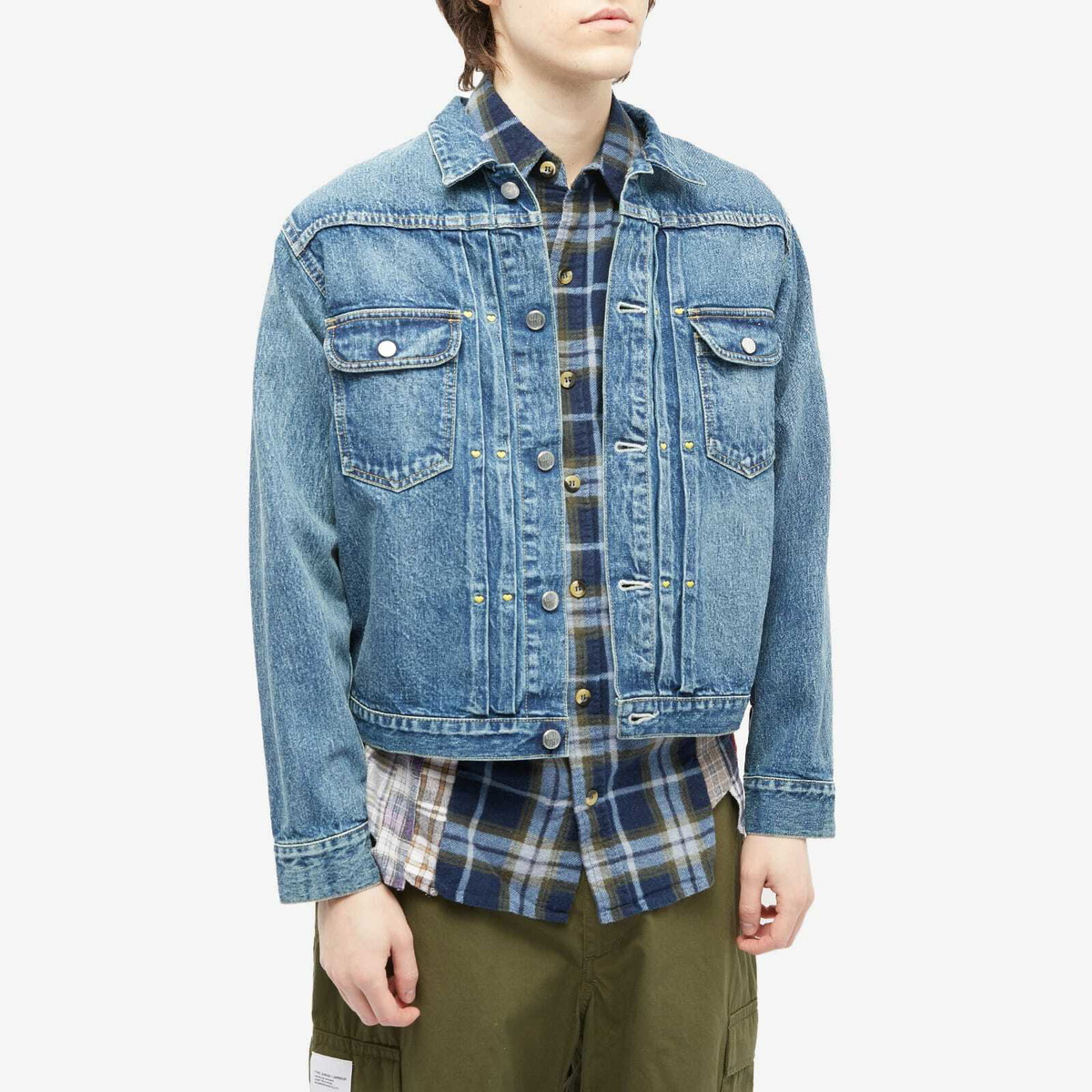 Human Made Men's Denim Work Jacket in Indigo Human Made