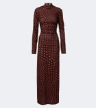Stella McCartney Polka dot mesh maxi dress