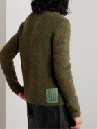 Raf Simons - Wool-Blend Jacquard Sweater - Green