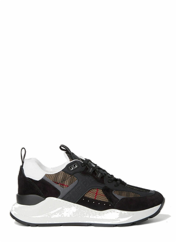 Photo: Burberry - Check Mesh Sneakers in Black