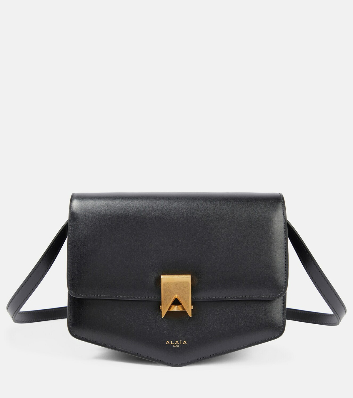 Le Coeur Studded Leather Crossbody Bag in Black - Alaia