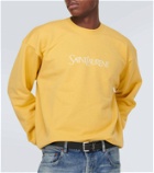 Saint Laurent Logo cotton jersey sweatshirt