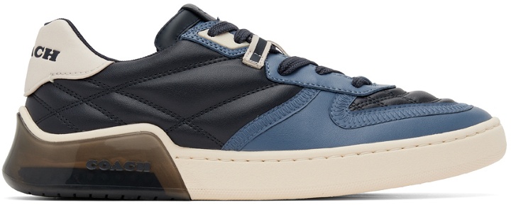Photo: Coach 1941 Navy Quilted Citysole Court Sneaker