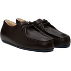 Jil Sander Brown & Blue Hood Lace-Up Derbys