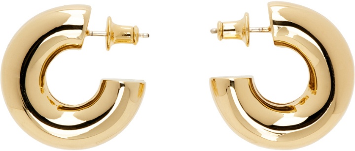 Photo: Numbering Gold Double Hoop Earrings