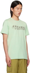 Marni Green Argyle Print T-Shirt