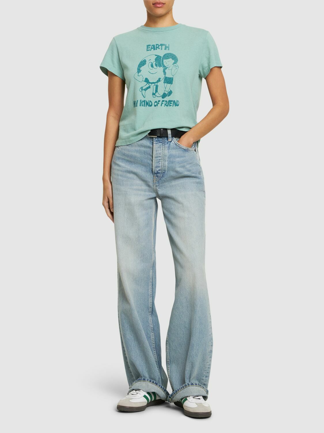 RE/DONE - Earth Printed Cotton T-shirt Re/Done