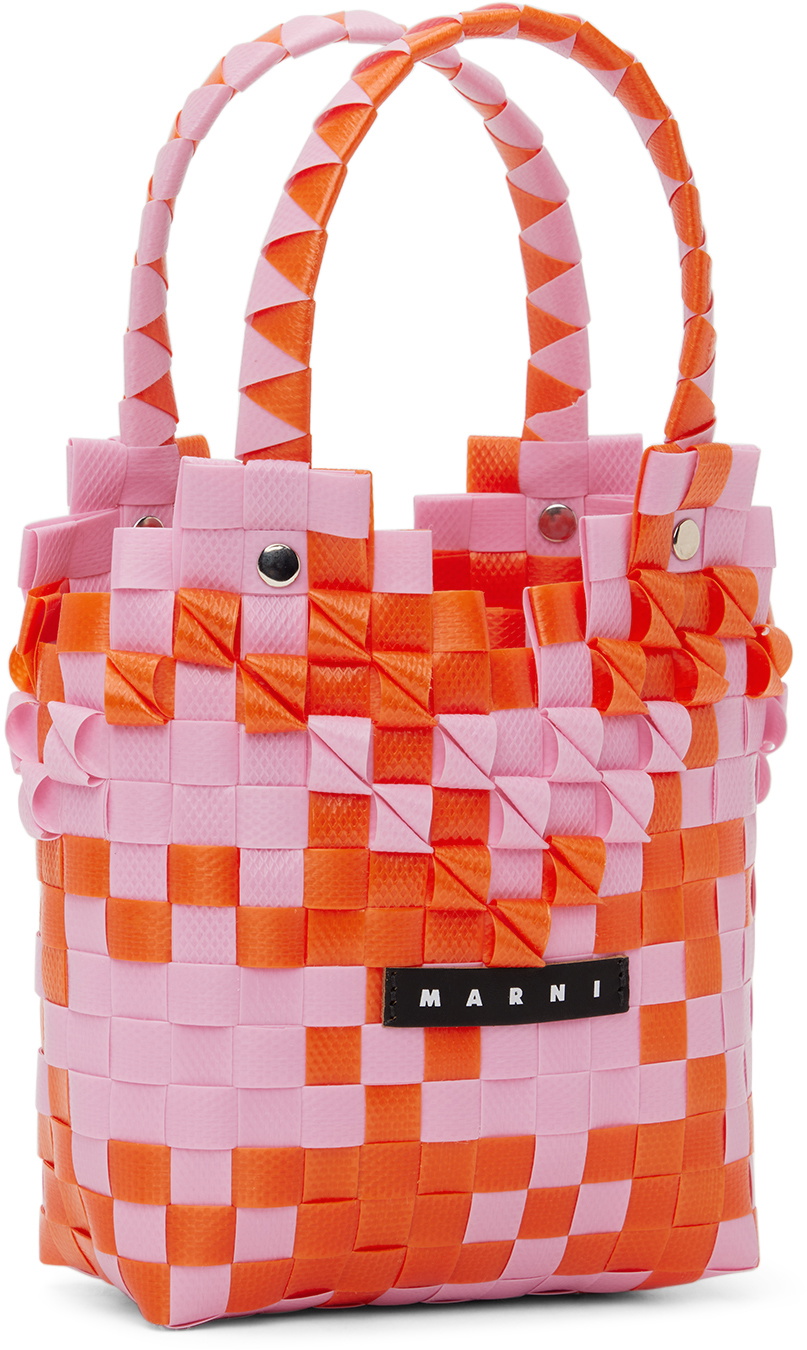 Multicolor woven micro basket bag | Marni