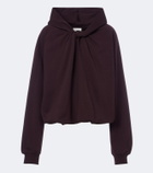 Dries Van Noten Hooded cotton jersey sweatshirt