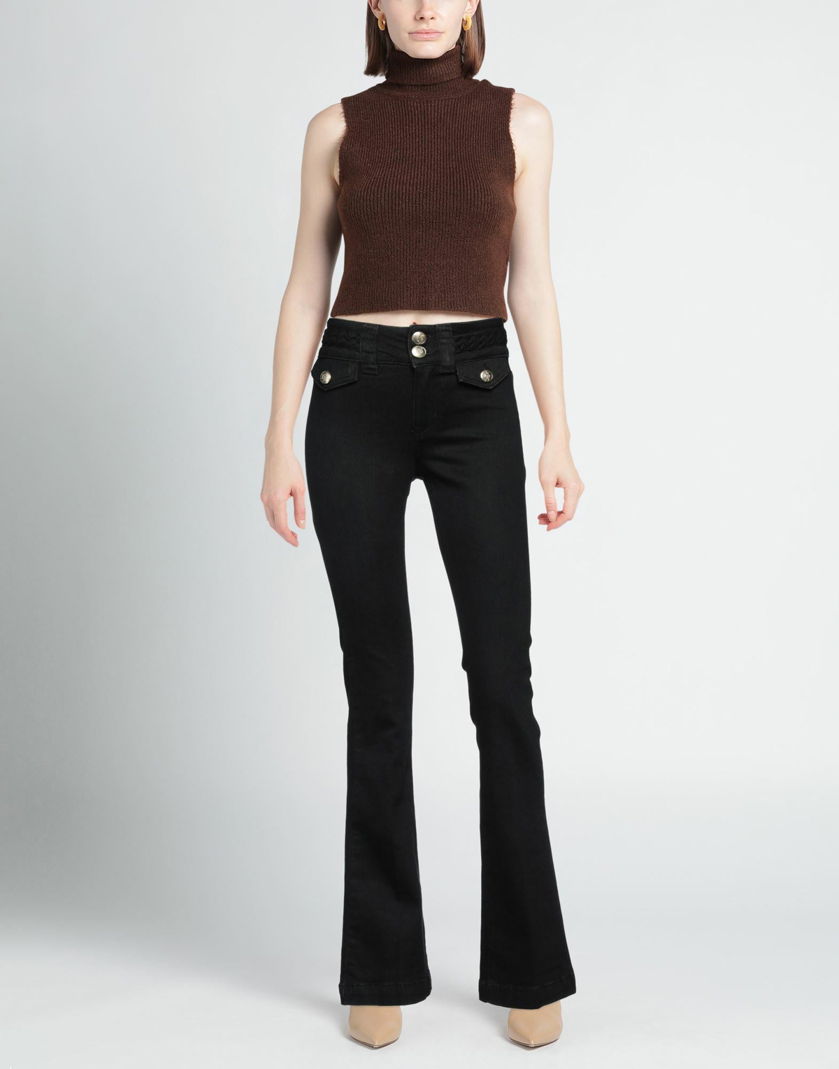 Blumarine Womens Jeans in Black