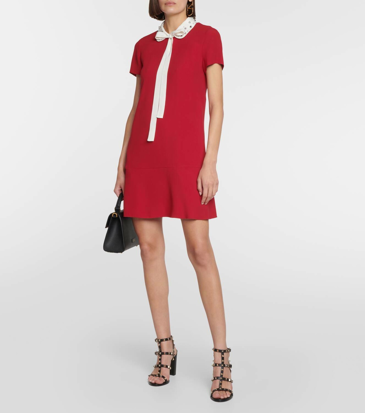 red valentino embroidered dress RED Valentino Embroidered Poplin Dress M-M/L – OMNIA main image 0