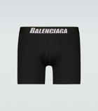 Balenciaga - Logo cotton-blend boxer briefs