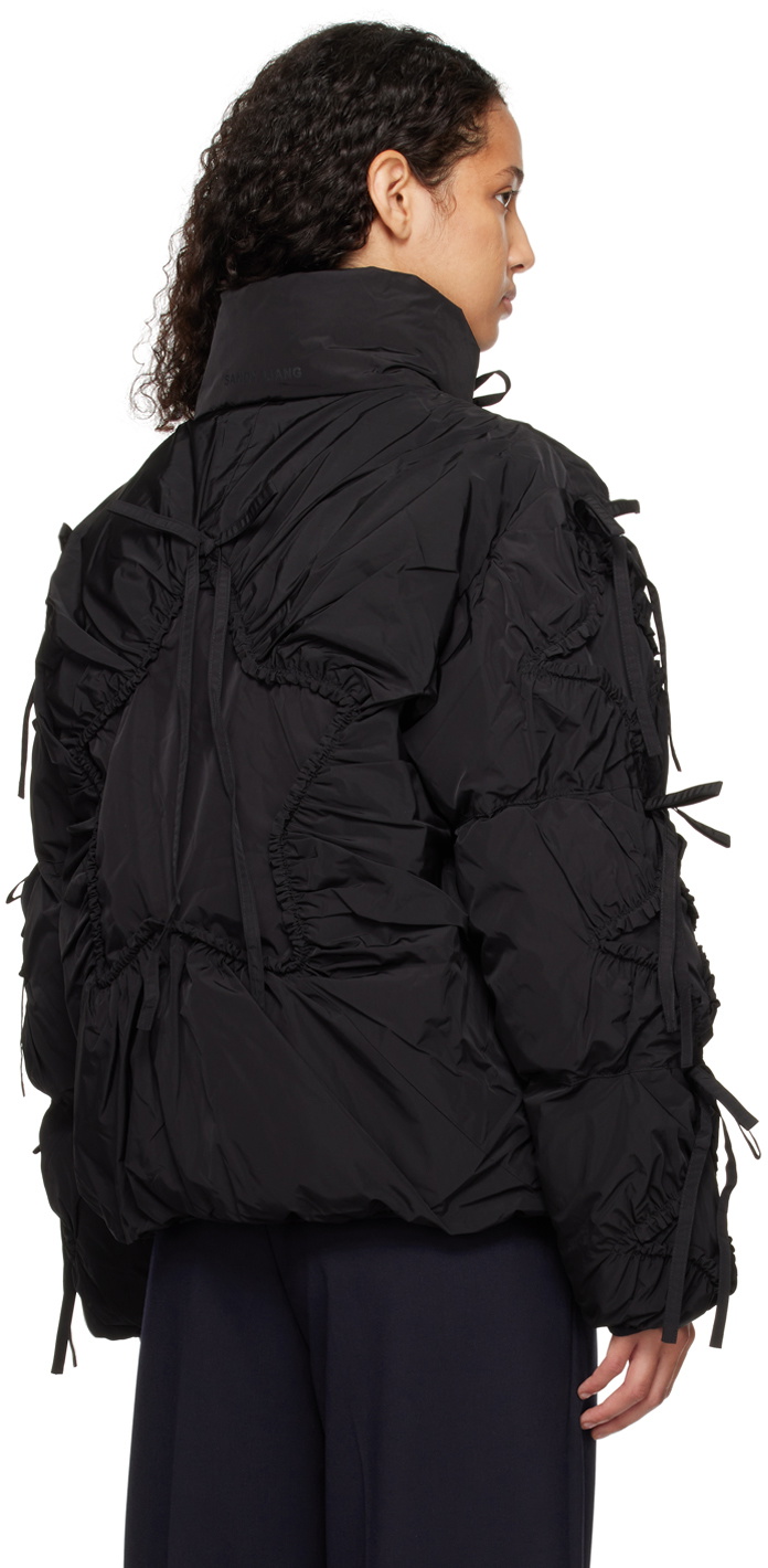 Sandy Liang Black Etoile Puffer Jacket