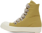 Rick Owens DRKSHDW Yellow Jumbo Lace Puffer Sneakers