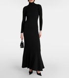 Balenciaga Silk-blend maxi dress