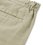 120% - Linen Drawstring Trousers - Green