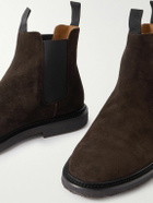 Common Projects - Waxed-Suede Chelsea Boots - Brown