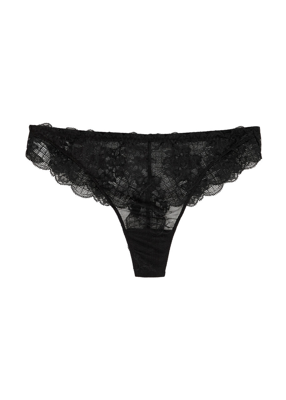 Simone PÉRÈLE Reve Lace Thong Black