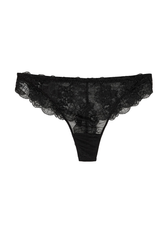 Photo: Simone PÉRÈLE Reve Lace Thong Black