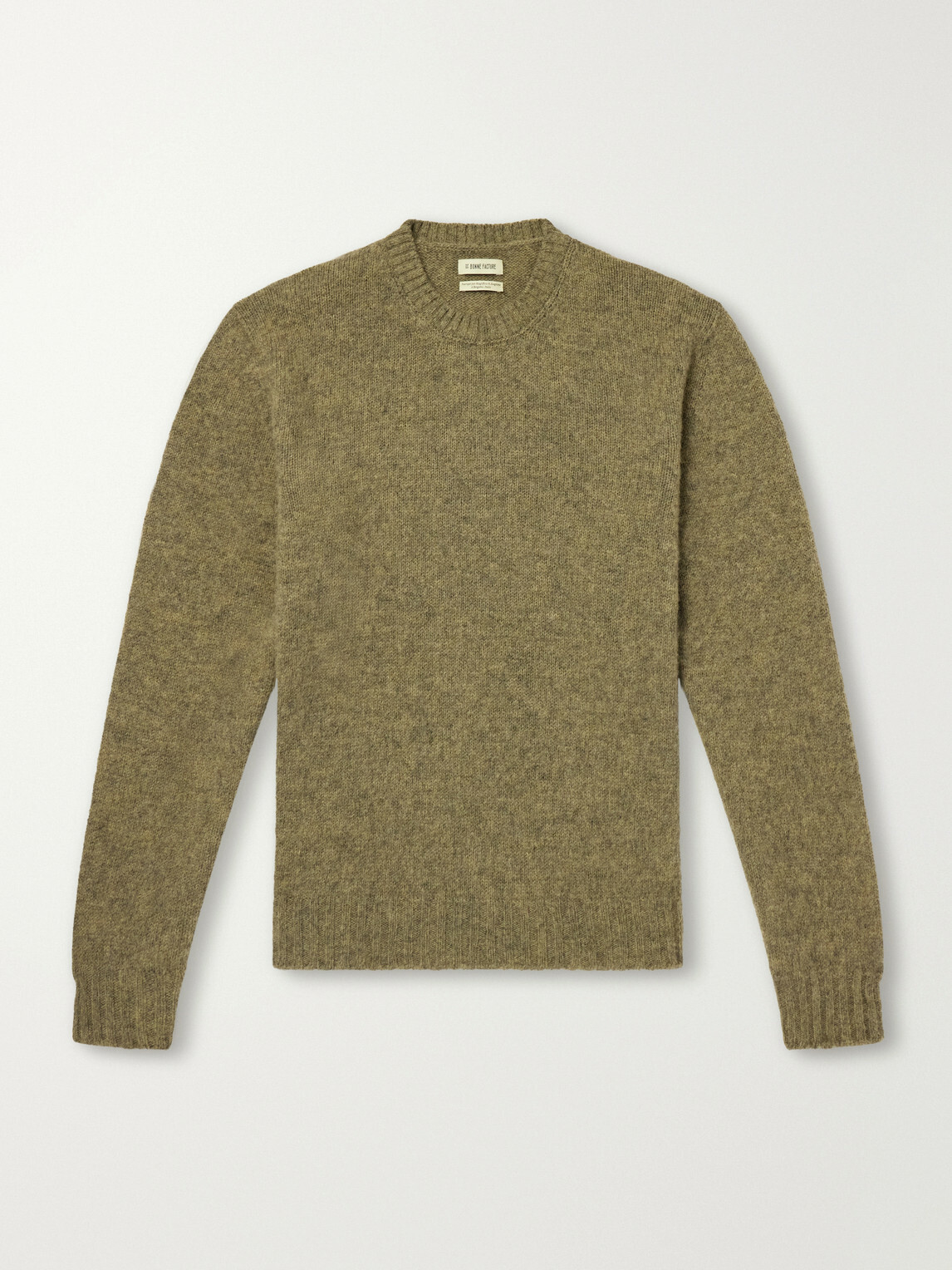 De Bonne Facture - Brushed Merino Wool Sweater - Green